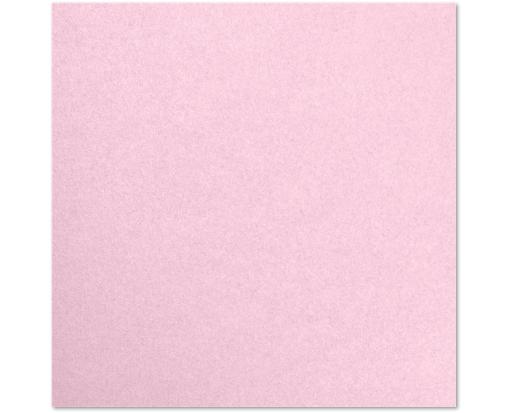 8 3/4 x 8 3/4 Square Flat Card Rose Quartz Metallic