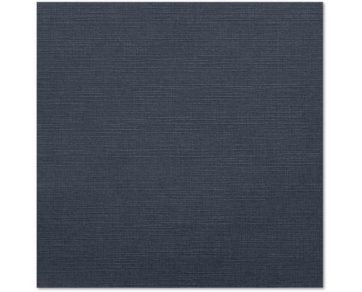 8 3/4 x 8 3/4 Square Flat Card Nautical Blue Linen