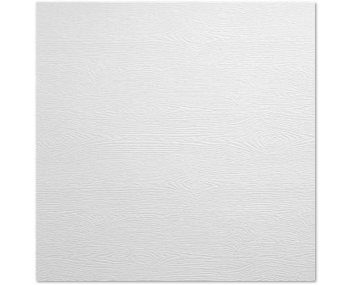 8 3/4 x 8 3/4 Square Flat Card White Birch Woodgrain