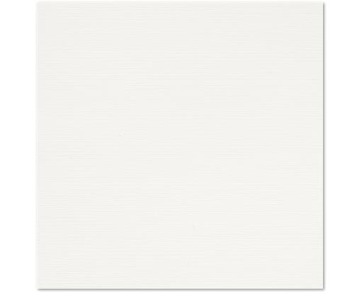 8 3/4 x 8 3/4 Square Flat Card White Linen