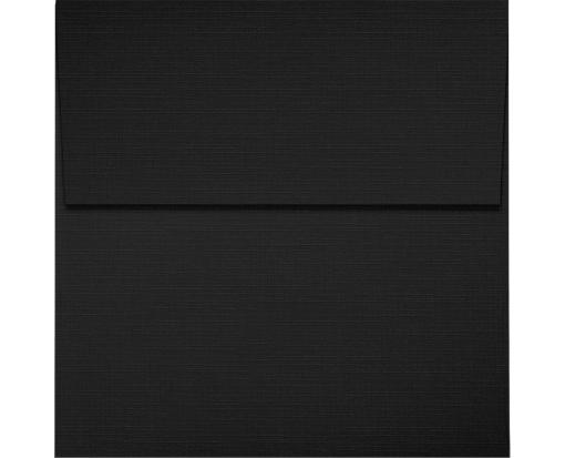 4 x 4 Square Envelope Black Linen