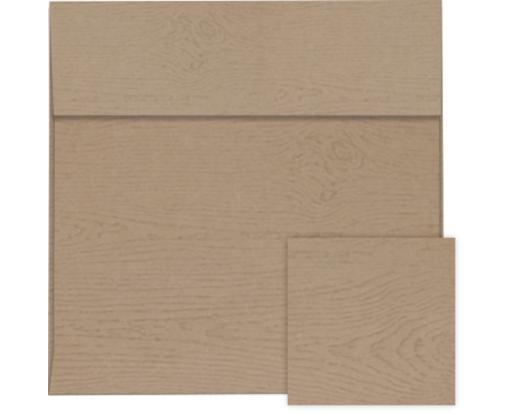6 1/2 x 6 1/2 Square Envelope Oak Woodgrain