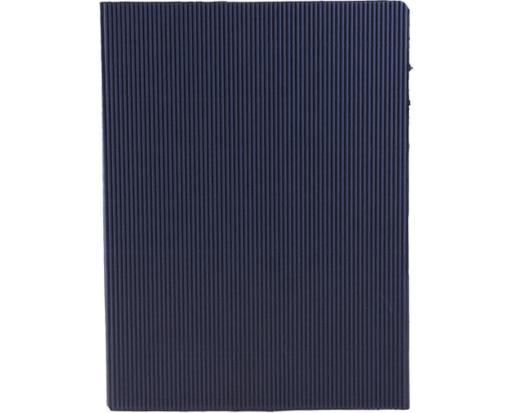 Two Pocket Corrugated Fluted Folders (Pack of 6) Navy