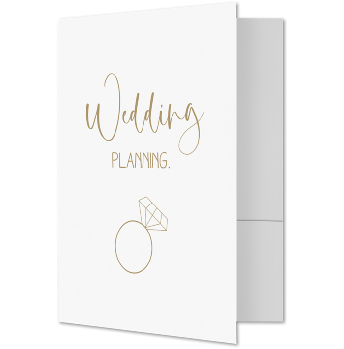 9 x 12 Presentation Folder Wedding Planning