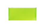 5 x 10 Plastic Envelopes with Zip Closure - #10 Booklet - (Pack of 6) Lime Green