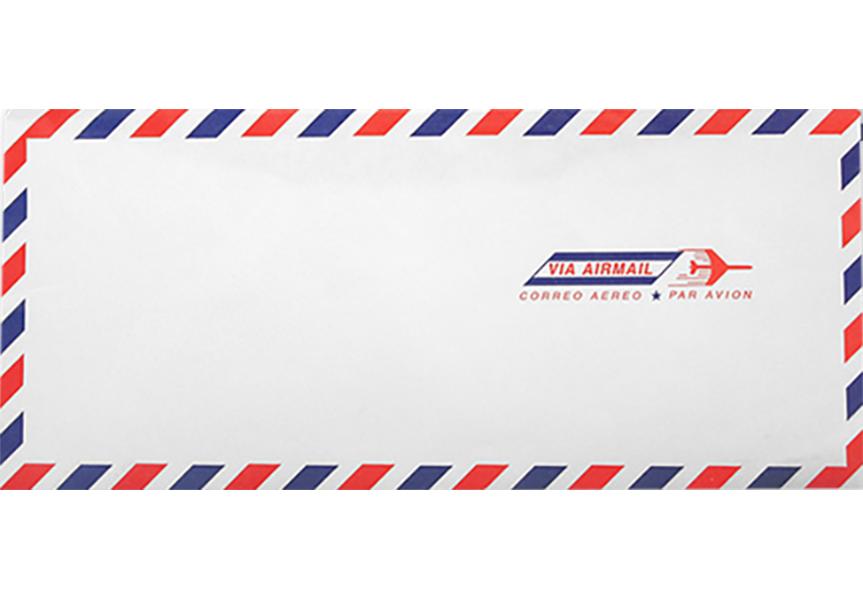 Airmail White #10 Envelopes | Regular | (4 1/8 x 9 1/2) 