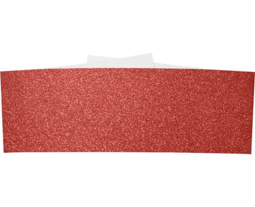 A7 Belly Band (5 1/4 x 1 7/8) Holiday Red Sparkle