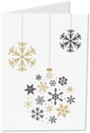A7 Folded Card Set (Pack of 25) Snowflake
