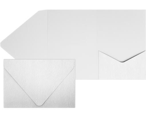 A7 Pocket Invitation (5 x 7) White Birch Woodgrain