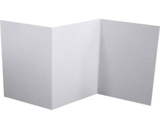 A7 Z-Fold Invitation (5 x 7) Silver Metallic