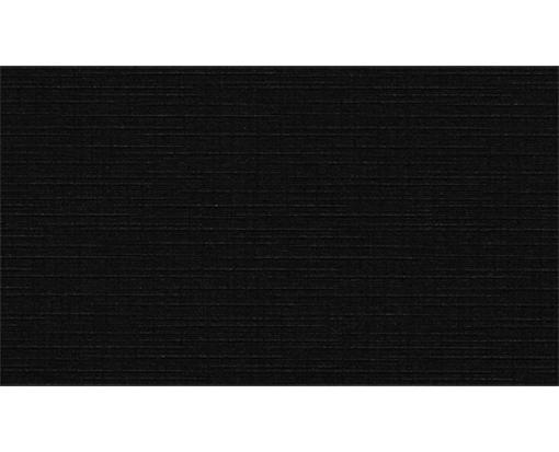 2 x 3 1/2 Flat Business Card Black Linen