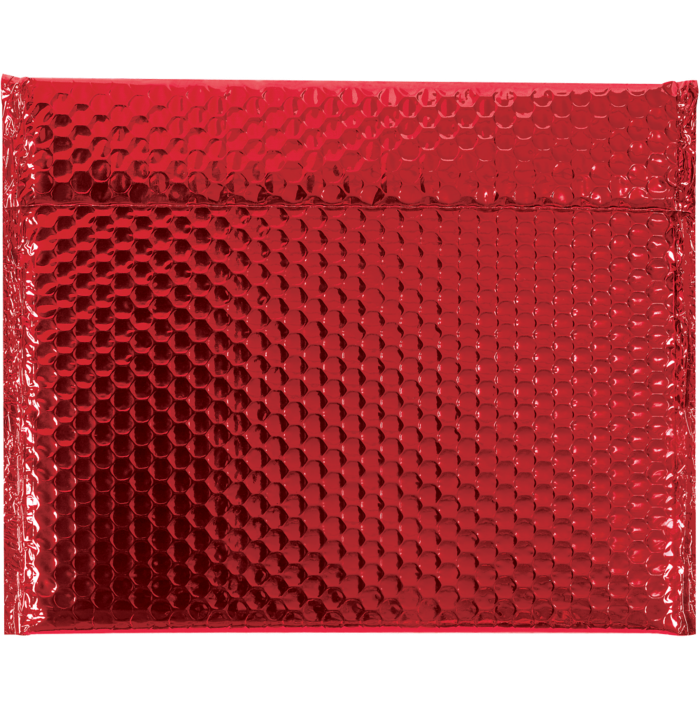 13 3/4 x 11 Glamour Bubble Mailer Red