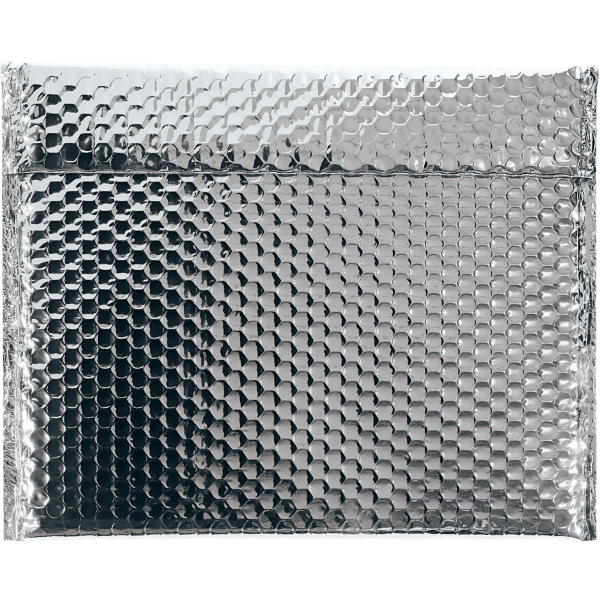13 3/4 x 11 Glamour Bubble Mailer Silver