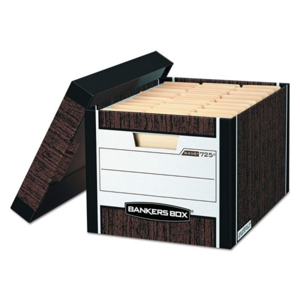 15 x 12 x 10 R-Kive® File Storage Box Woodgrain