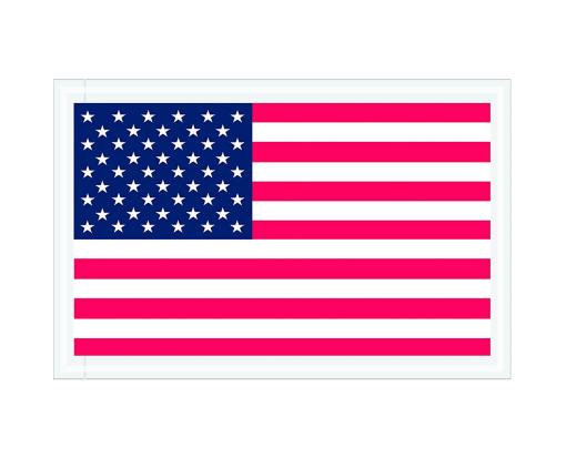 5 1/4 x 8 Packing List Enclosed Envelope U.S.A. Flag
