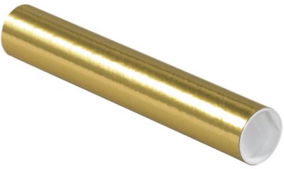 Download Gold Metallic Mailing Tubes | 2 x 12 | Shipping & Packaging | Envelopes.com