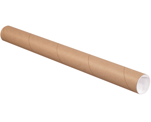 Brown Kraft Mailing Tubes | 3 x 24 | Shipping & Packaging | Envelopes.com