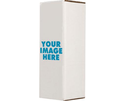 Top-Open Gift Mailer Box (12 1/2 x 4 1/4 x 4 1/4) (Full Color) White Kraft