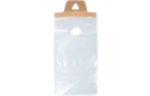 9 x 12 (Outter Dimension 9 x 15 + Hanger) LDPE Door Knob Bag (Pack of 100) Clear 1 Mil w/ Cardboard Hanger