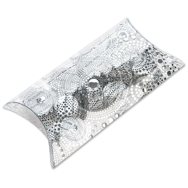 3 15/16 x 1 9/16 x 6 11/16 Pillow Box (Pack of 25) Silver