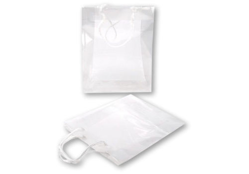 Clear Colored Gift Bags 8 5/8 x 3 x 10 3/4 10 pack G8ZZ1