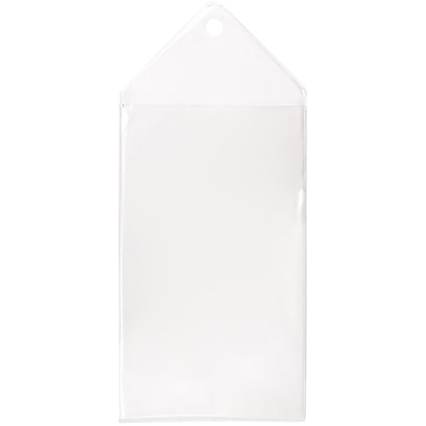 2 5/8 x 4 1/2 Hanging Vinyl Bookmark Sleeve (Pack of 100) Clear