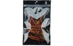 6 x 9 1/4 Hanging Zipper Barrier Bag w/Tear Notches (Pack of 100) Black Metallic w/Tear Notches