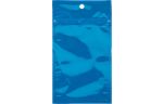 3 x 4 1/2 Hanging Zipper Barrier Bag (Pack of 100) Blue Metallic