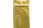 3 x 4 1/2 Hanging Zipper Barrier Bag (Pack of 100) Gold Metallic