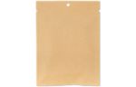 5 x 7 Compostable Heat Seal Bag w/Window (Pack of 100) Brown Kraft