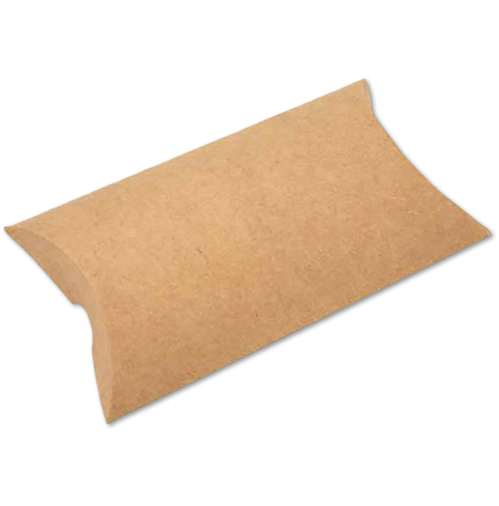 3 x 1 x 5 Pillow Box (Pack of 25) Brown Kraft