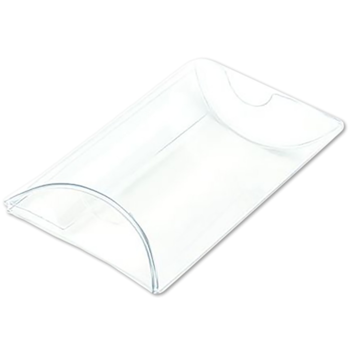 2 x 3/4 x 3 Pillow Box (Pack of 25) Clear