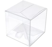 3 x 3 x 3 Clear Box w/Pop & Lock Top (Pack of 25)