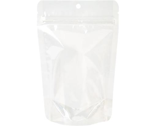 4 11/16 x 3 x 7 1/4 Stand Up Zipper Pouch w/Hang Hole (Pack of 100) Clear