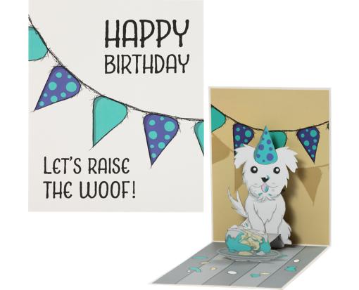 3D Pop-Up Card Happy Birthday Puppy
