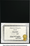 5 x 7 Leatherette Certificate Holder Black