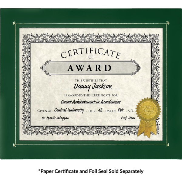 50 Sheets Silver Foil Certificate Paper for Printing - Customizable Blank  Cardstock with Border for Graduation Diploma, Achievement Awards