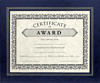 10 3/4 x 13 Certificate Frame w/Easel Navy Print