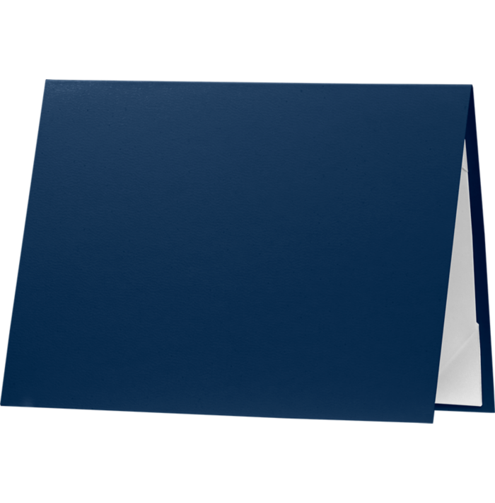 Blank 5 x 7 Leatherette Certificate HolderRoyal Blue