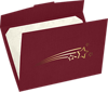 6 1/2 x 9 1/2 Certificate Holder Burgundy  Linen