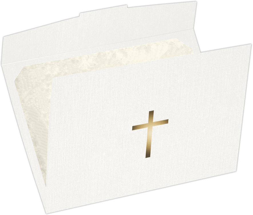 6 1/2 x 9 1/2 Certificate Holder White Linen w/ Gold Foil