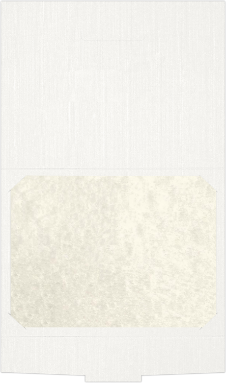 9 1/2 x 12 Certificate Holder White Linen w/ Gold Foil