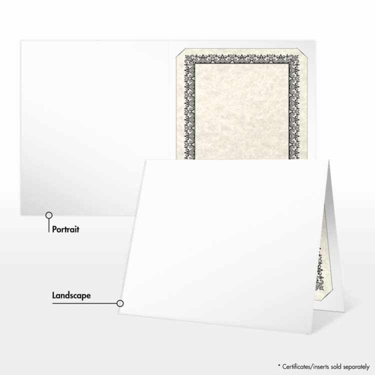 9 1/2 x 12 Certificate Holder Bright White Gloss