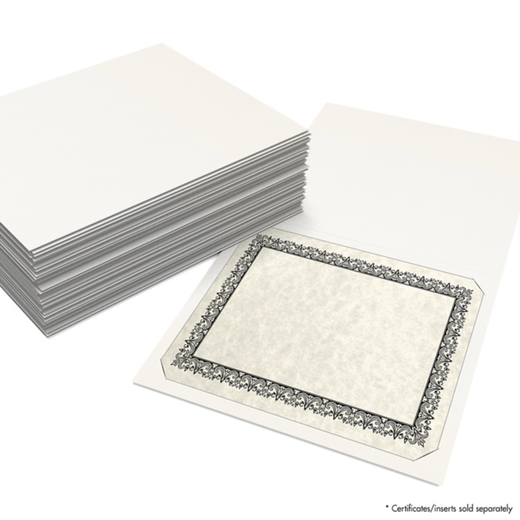 Blank 9 1/2 x 12 Certificate HolderWhite Linen