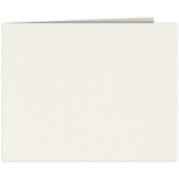Landscape Certificate Holder w/Short Hinge  Vanilla Bean White