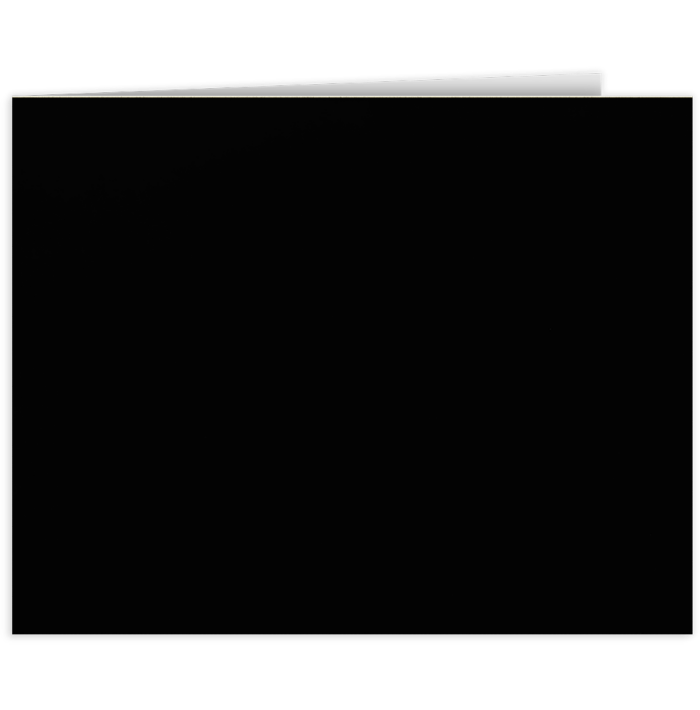 Landscape Certificate Holder w/Short Hinge  Midnight Black