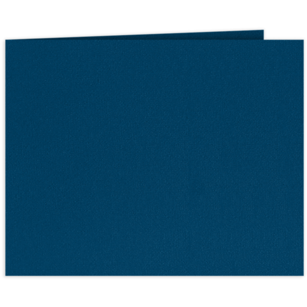 Landscape Certificate Holder w/Short Hinge  Cobalt Blue