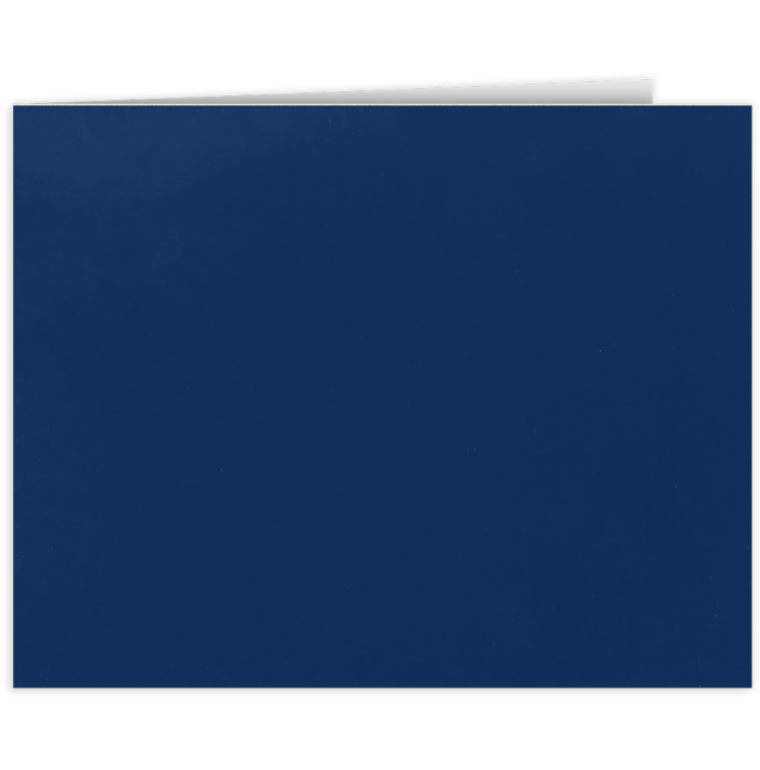 Landscape Certificate Holder w/Short Hinge  Dark Navy Blue