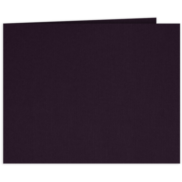 Landscape Certificate Holder w/Short Hinge  Fig Purple