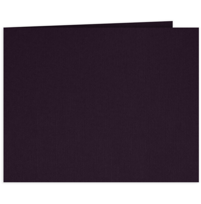 Landscape Certificate Holder w/Short Hinge  Fig Purple